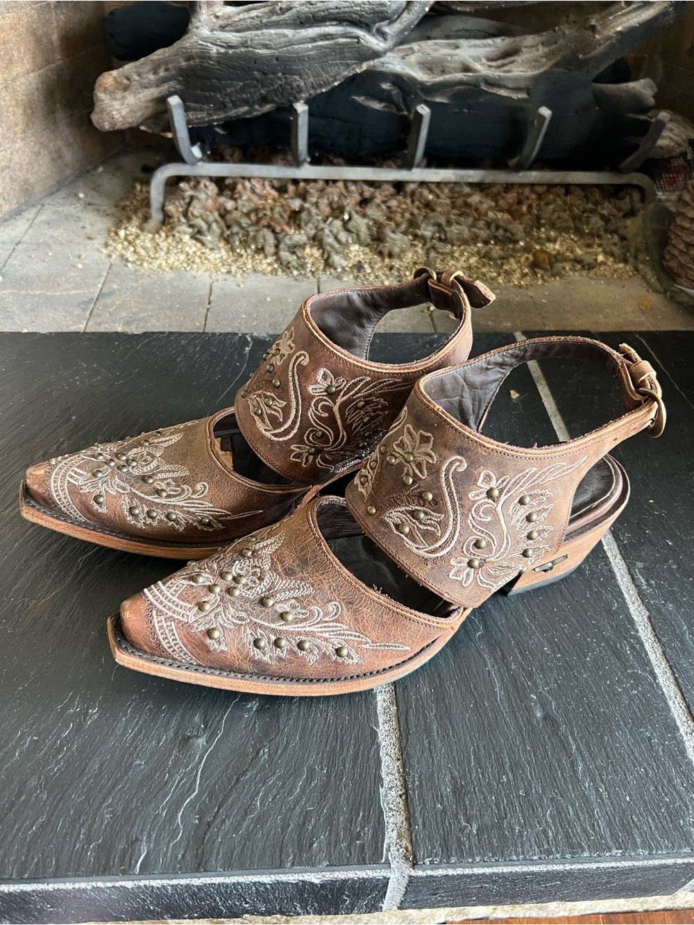 LANE Slingback Studded Mules - Picture 4 of 10